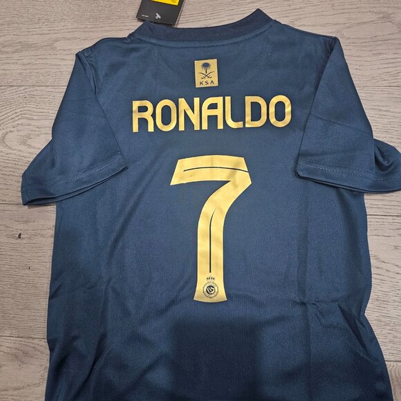 SPL Nike Youth Cristiano Ronaldo Al-Nassr FC 23/24 Away Soccer Jersey - Picture 6 of 9